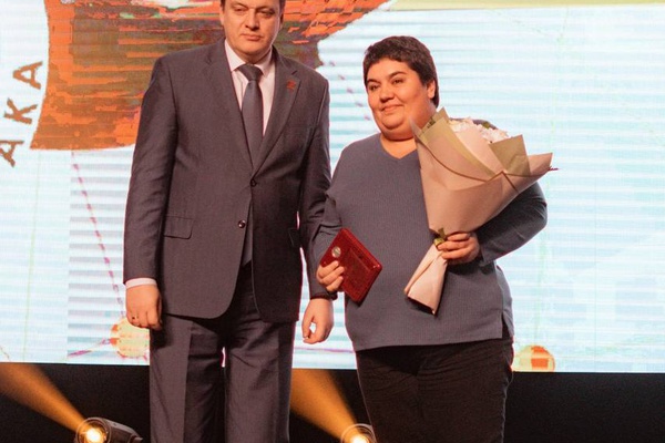 Нашу организацию наградили почётным знаком Доброволец Белгородчины